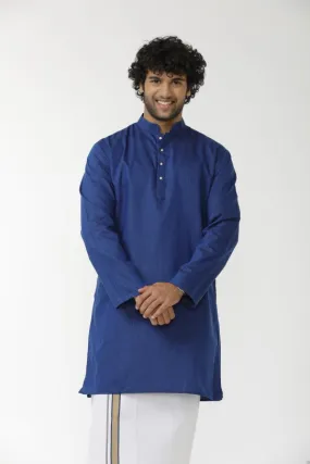 Exotic - Blue Long Kurta For Mens | Uathaym