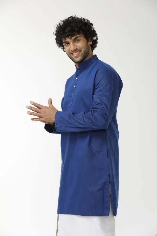 Exotic - Blue Long Kurta For Mens | Uathaym