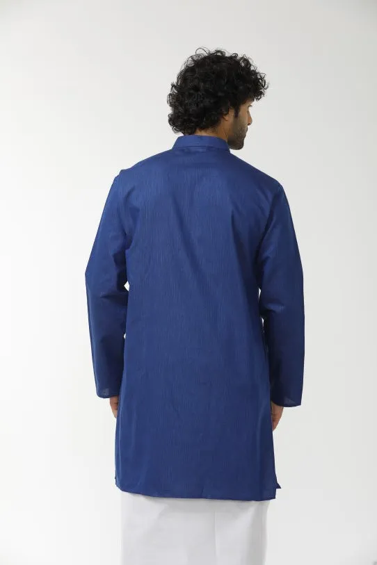 Exotic - Blue Long Kurta For Mens | Uathaym