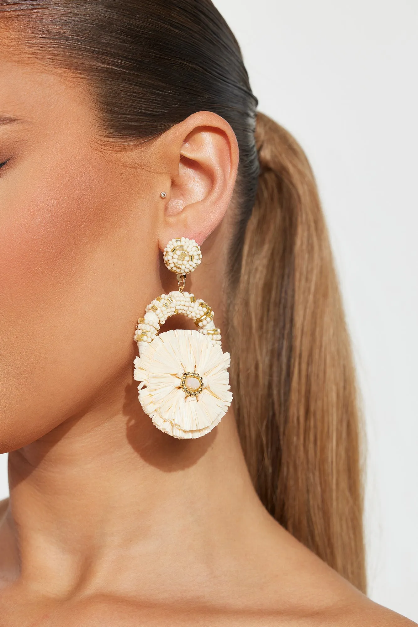 Fiesta Mami Earrings - Ivory