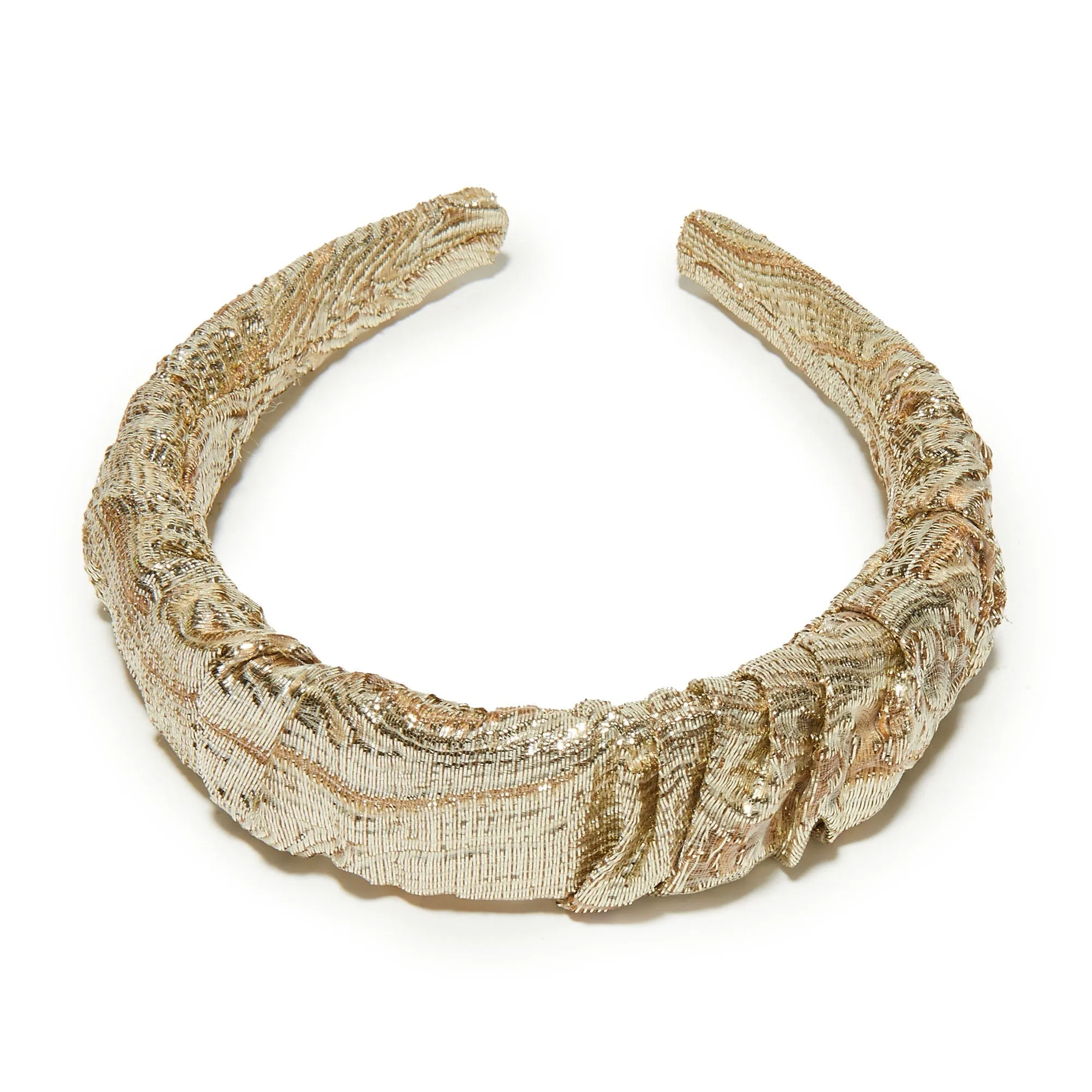 GOLD JACQUARD KELLY HEADBAND