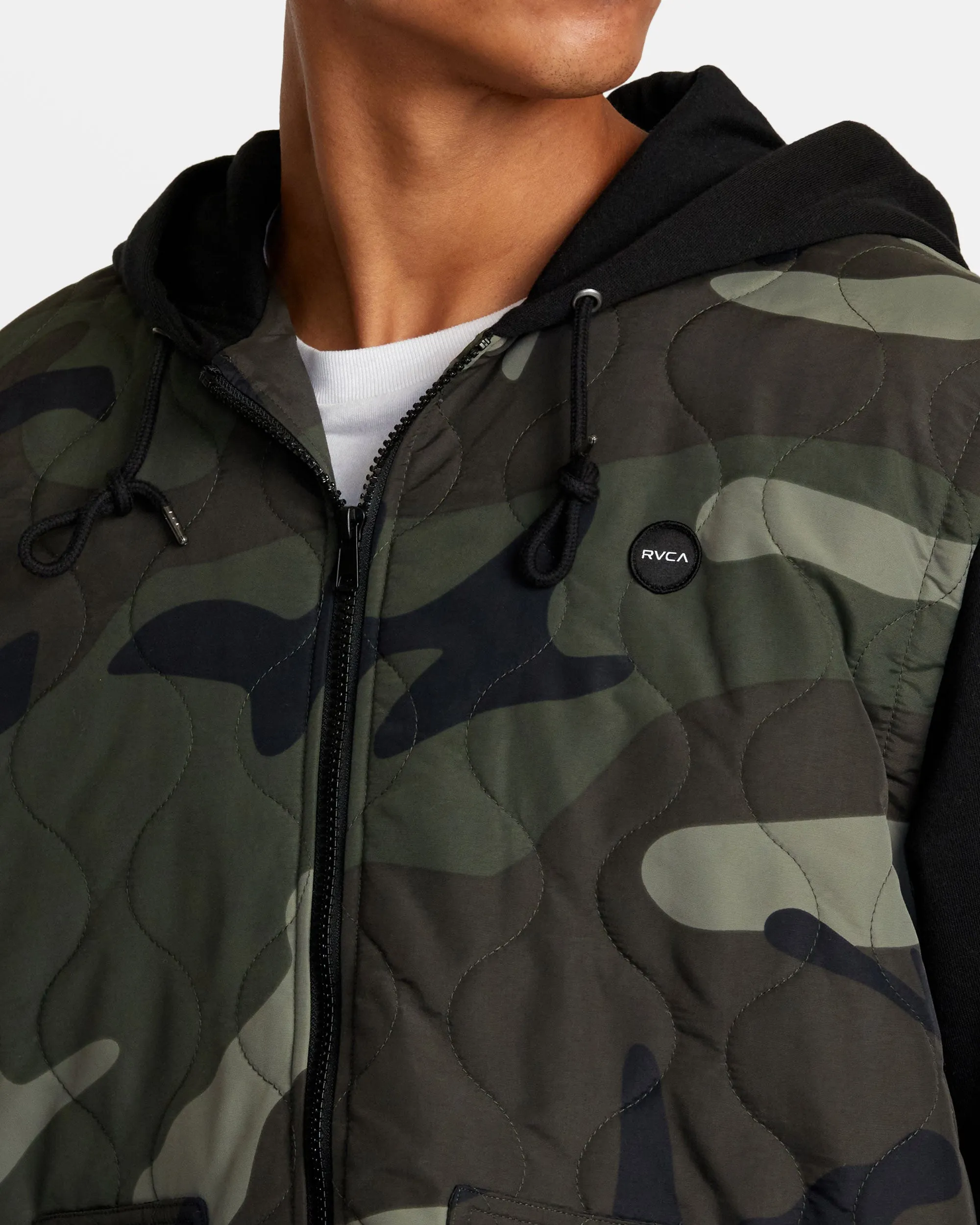 Grant Hooded Puffer Jacket - Camo