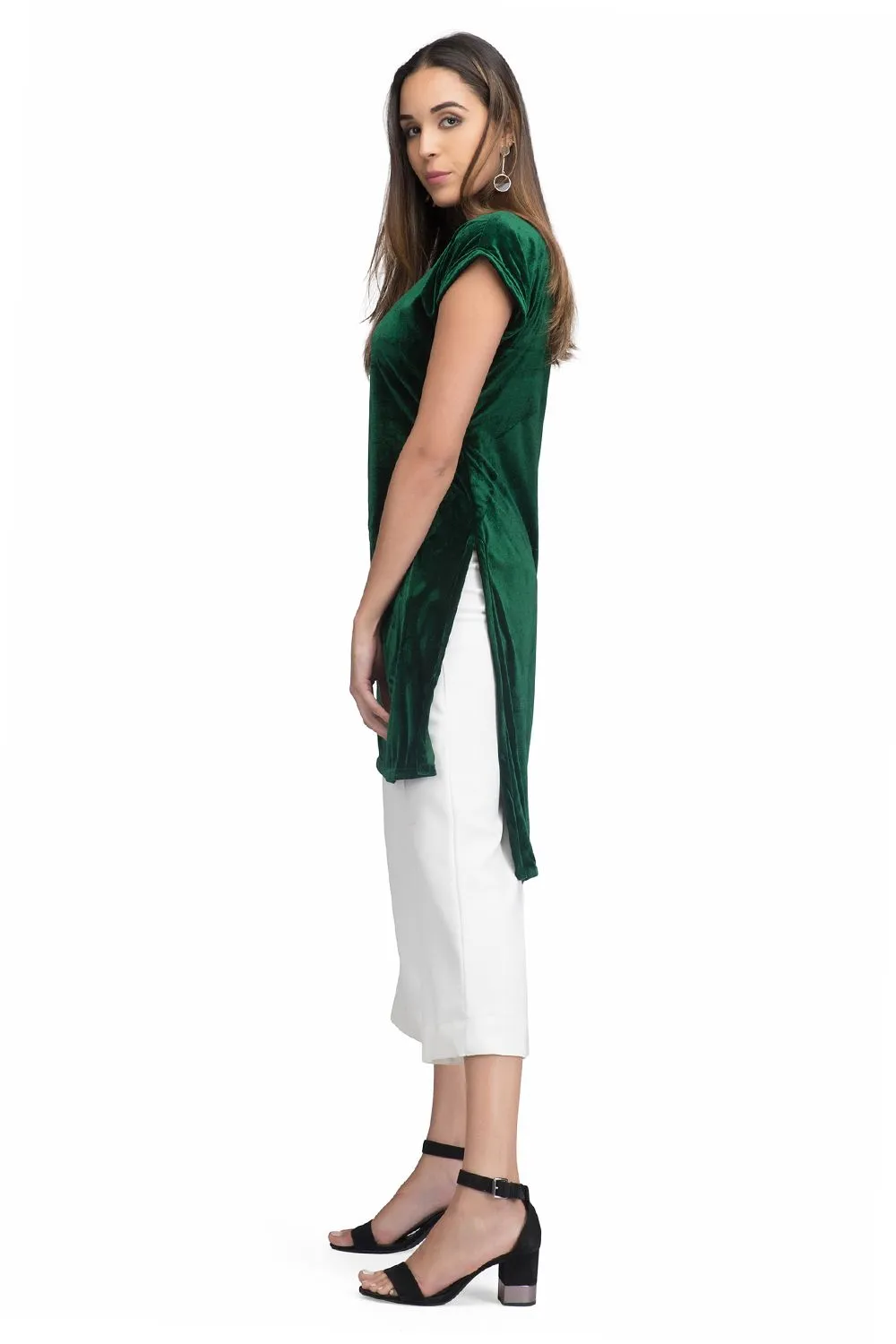 Green Velvet Touche For Women