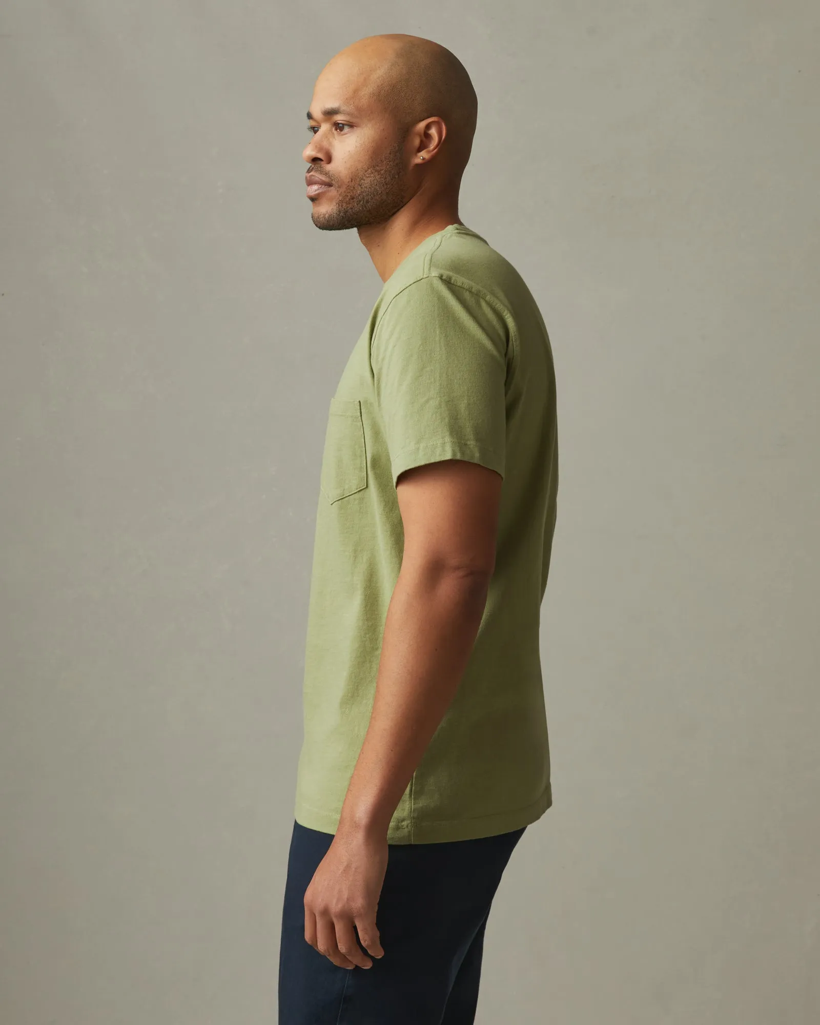 Heavyweight Pocket Tee - Pale Sage