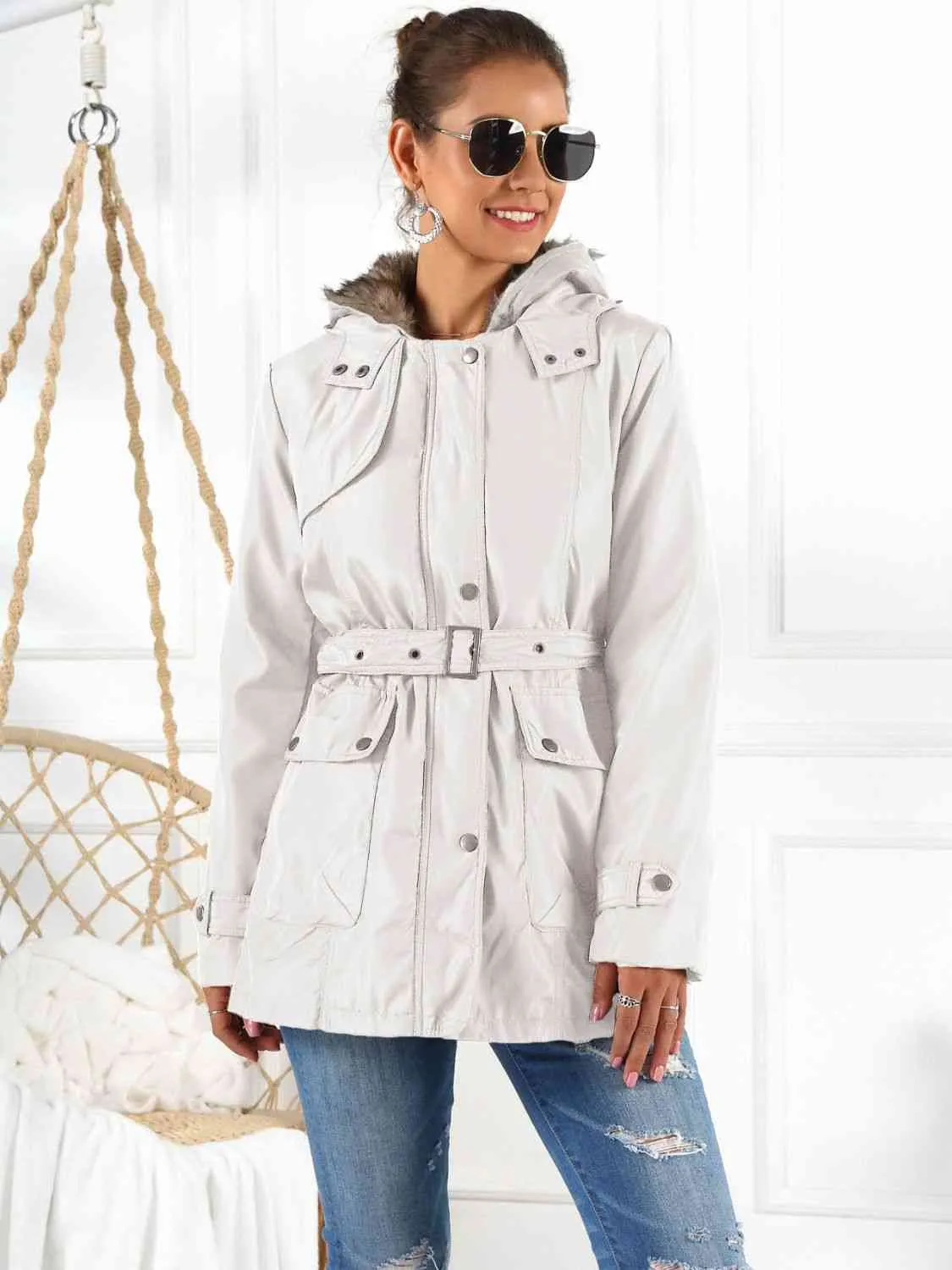 Hooded Jacket with Detachable Liner (Three-Way Wear)