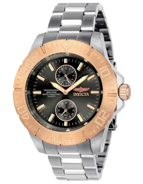 INVICTA Pro Diver Mens Watch - Stainless Steel - Rose-Tone Bezel - 200m