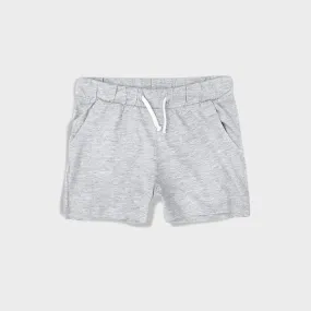 Kids Cross Pocket Soft Cotton Grey Short