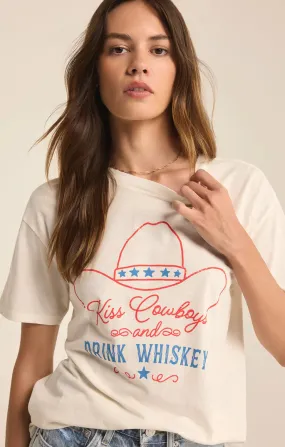 Kiss Cowboys Boyfriend Tee