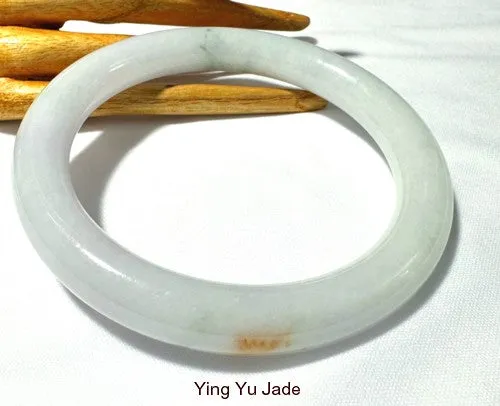 Kiss of Hong Large Round Burmese Jadeite Bangle Bracelet 73.5 mm (BB2962)