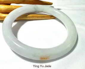 Kiss of Hong Large Round Burmese Jadeite Bangle Bracelet 73.5 mm (BB2962)