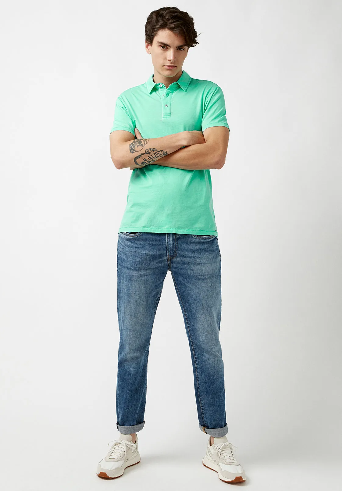 Kumok Burnout Polo Shirt - BM23928