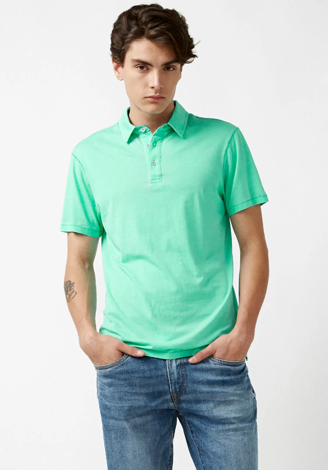 Kumok Burnout Polo Shirt - BM23928