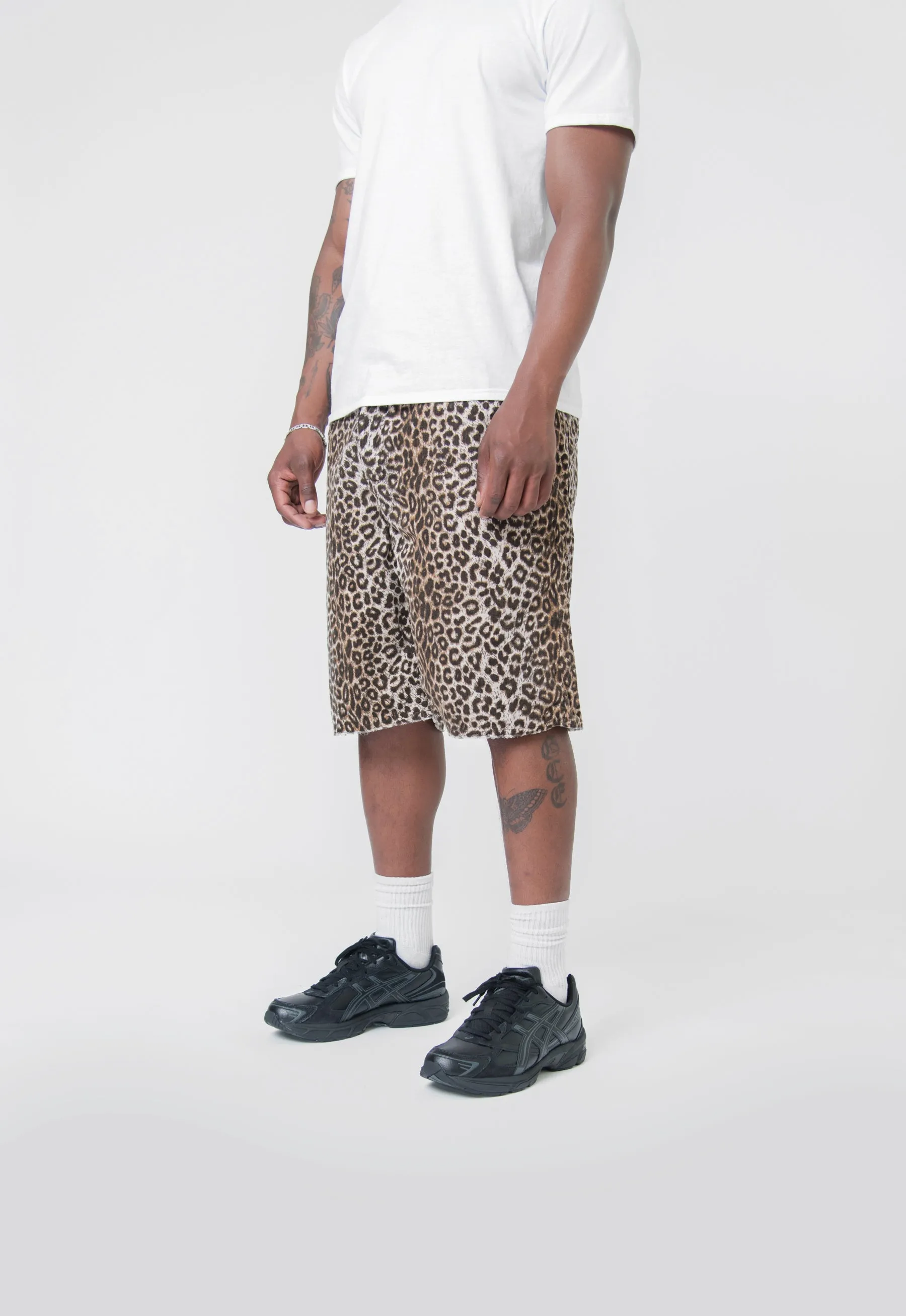 Leopard Coronel Short Beige