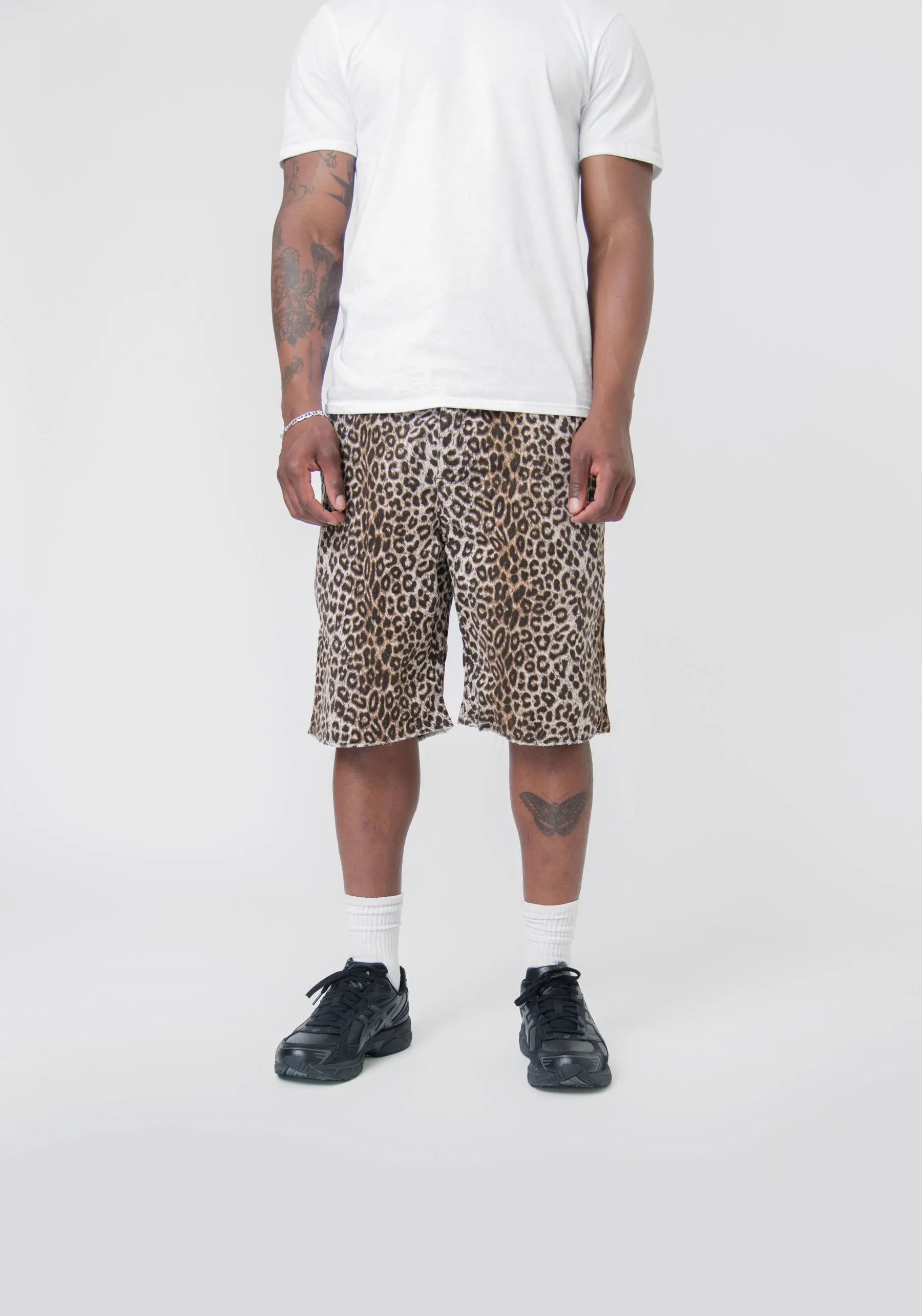 Leopard Coronel Short Beige