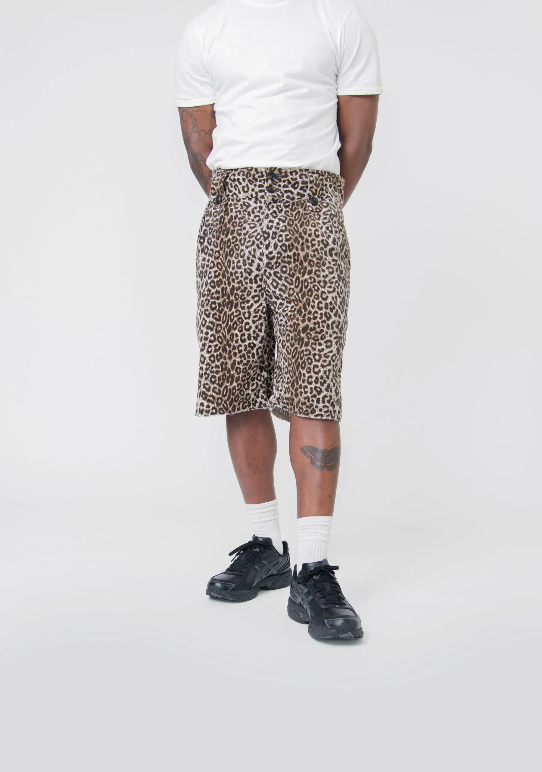 Leopard Coronel Short Beige