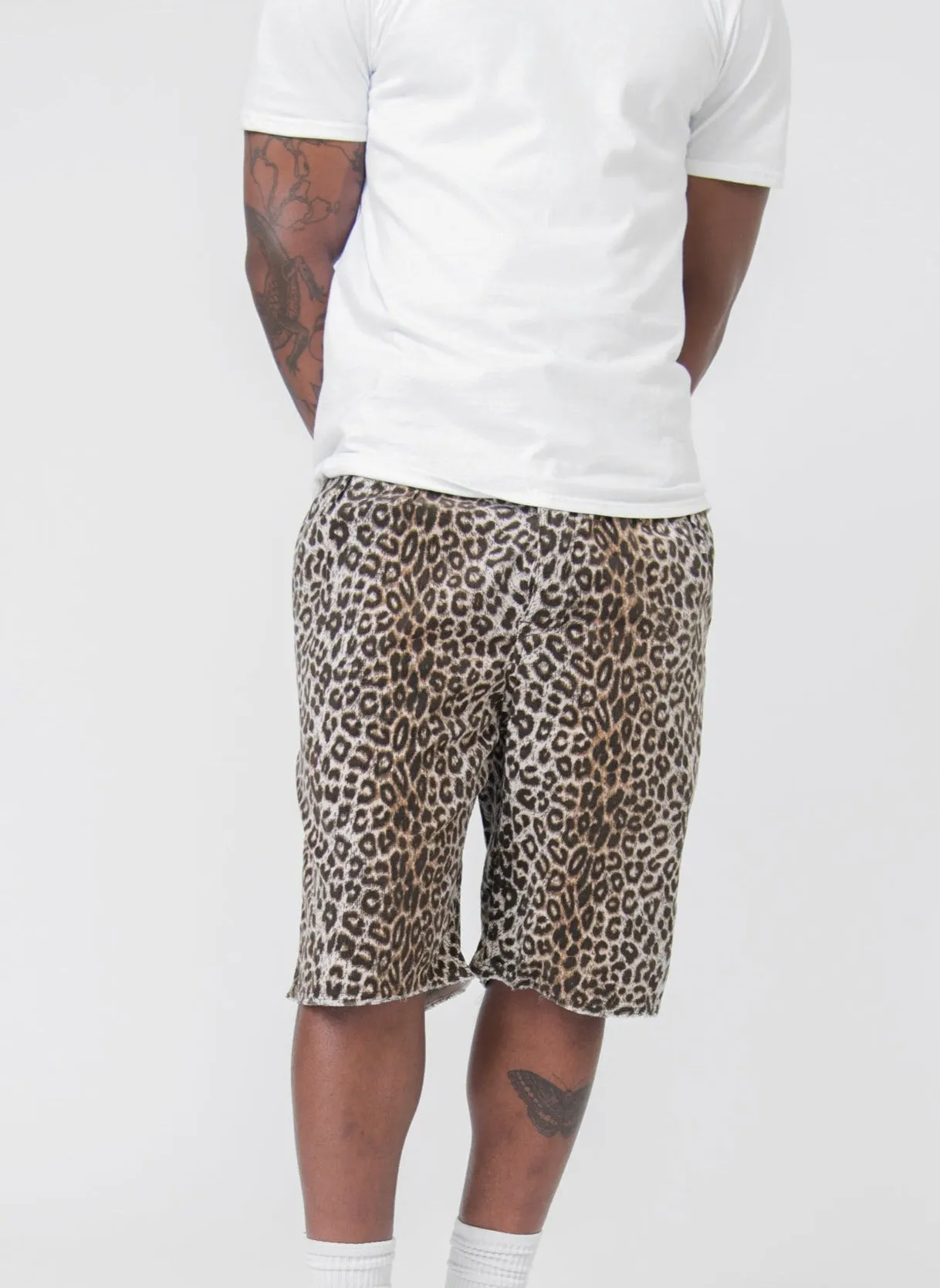 Leopard Coronel Short Beige