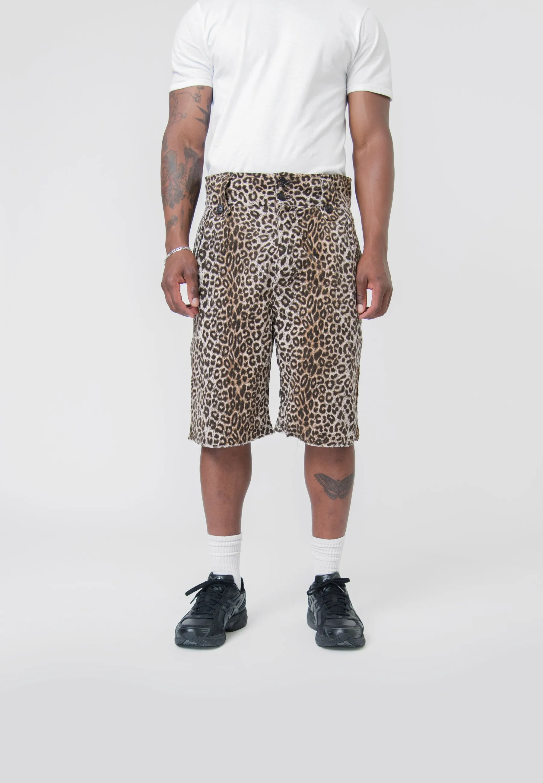 Leopard Coronel Short Beige