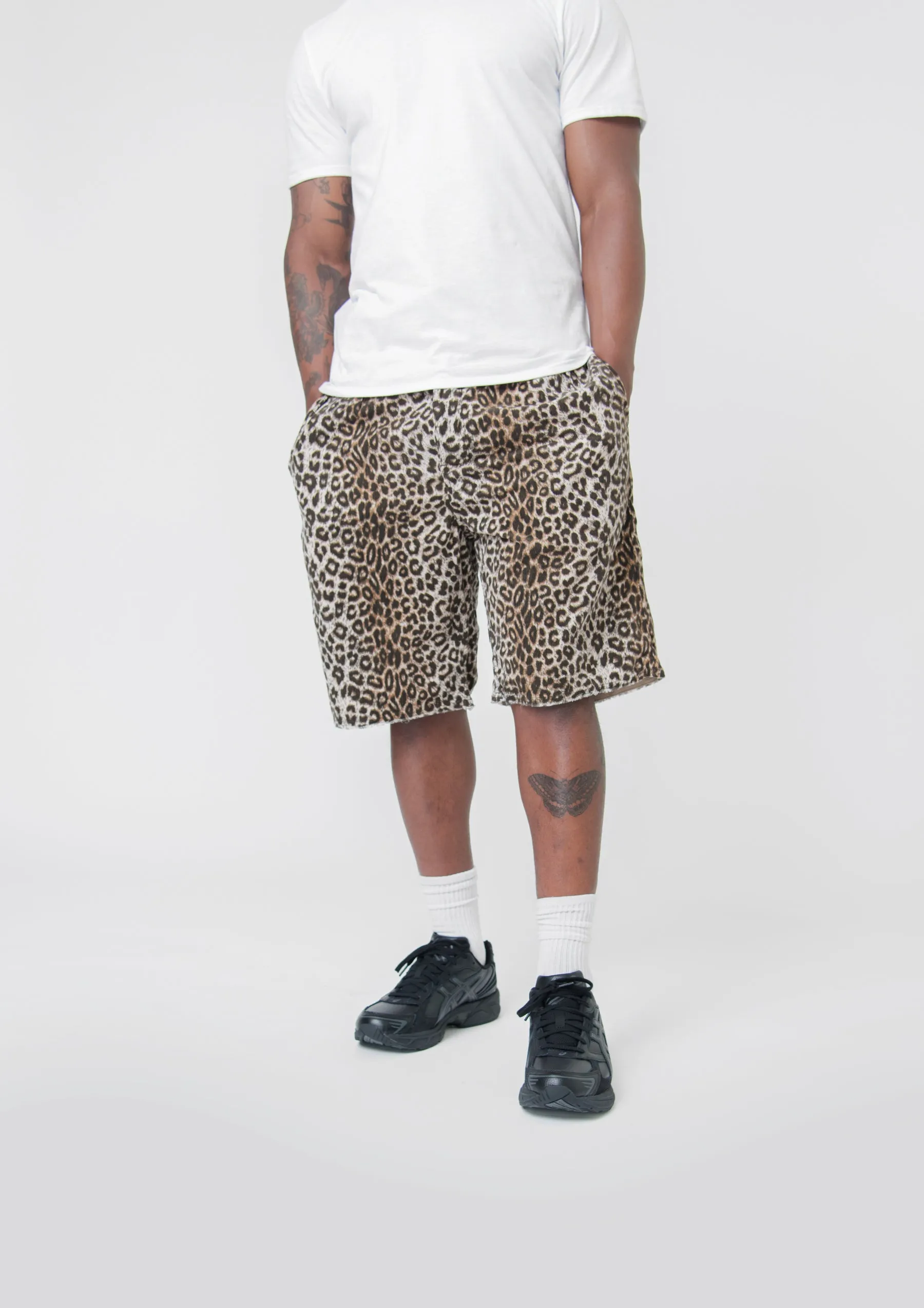 Leopard Coronel Short Beige