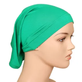 Lightweight Cotton Hijab Cap - Shamrock Green