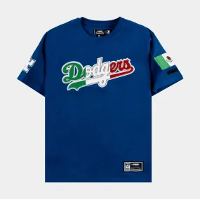 Los Angeles Dodgers x Mexico Mens Short Sleeve Shirt (Blue)