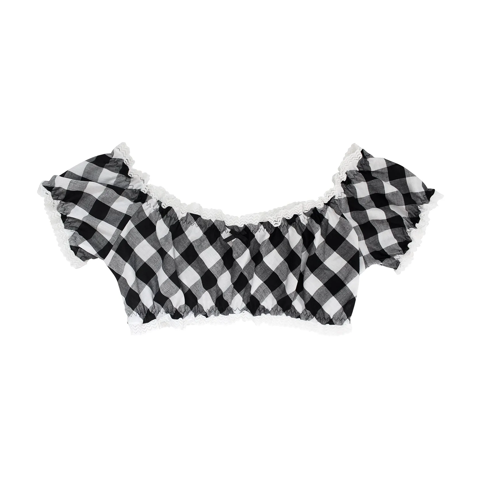 Lula Top Black & White Check