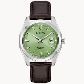 Men's Bulova Watch Green Dial 96B427