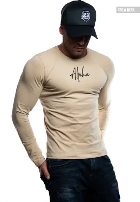 Mens Long Sleeve T-shirt "Alpha" MD948