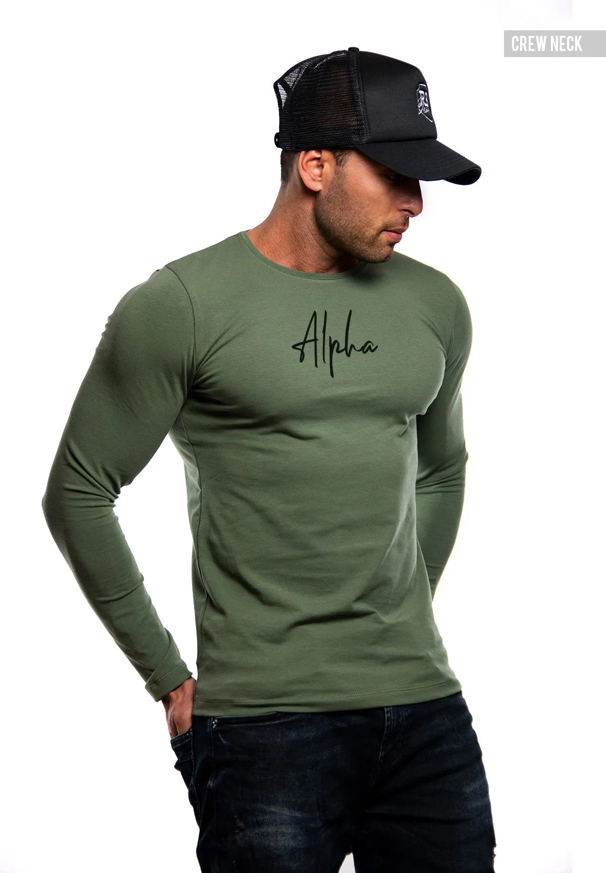 Mens Long Sleeve T-shirt "Alpha" MD948