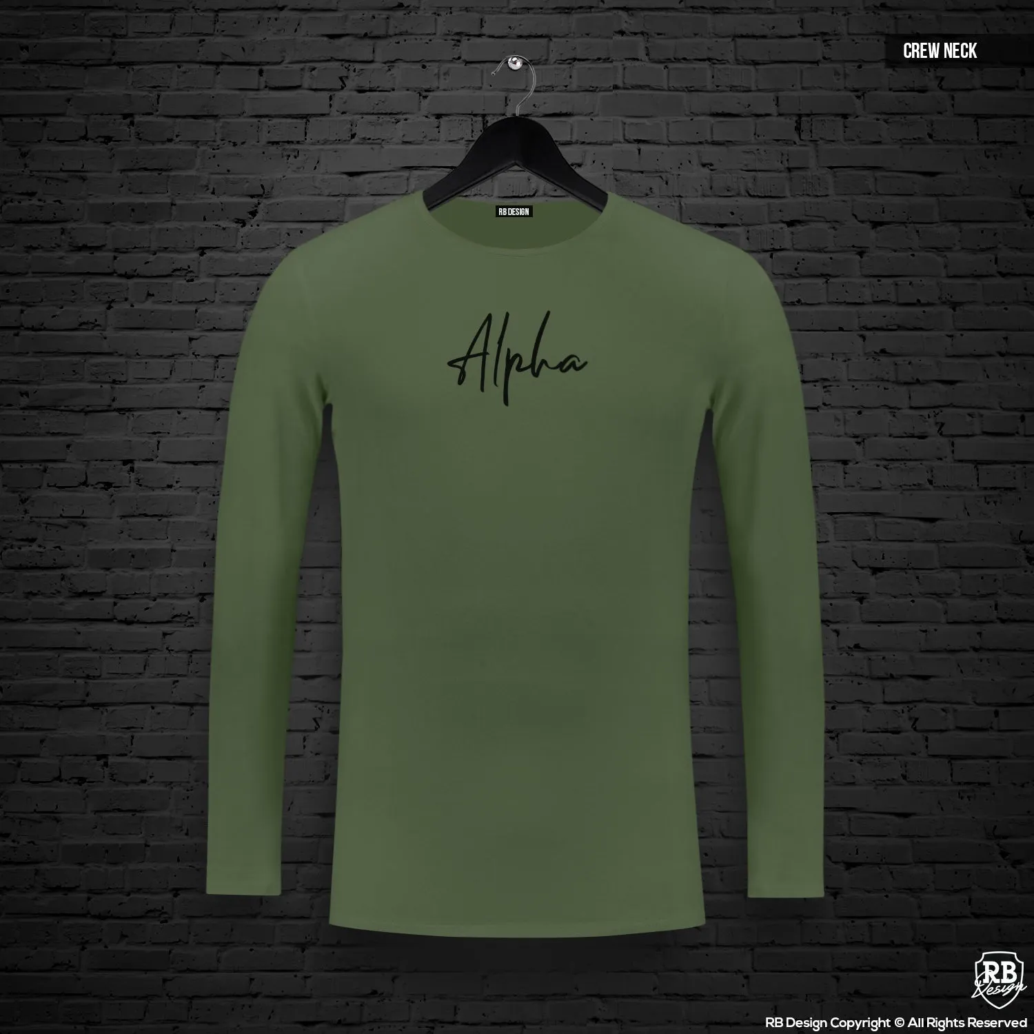 Mens Long Sleeve T-shirt "Alpha" MD948