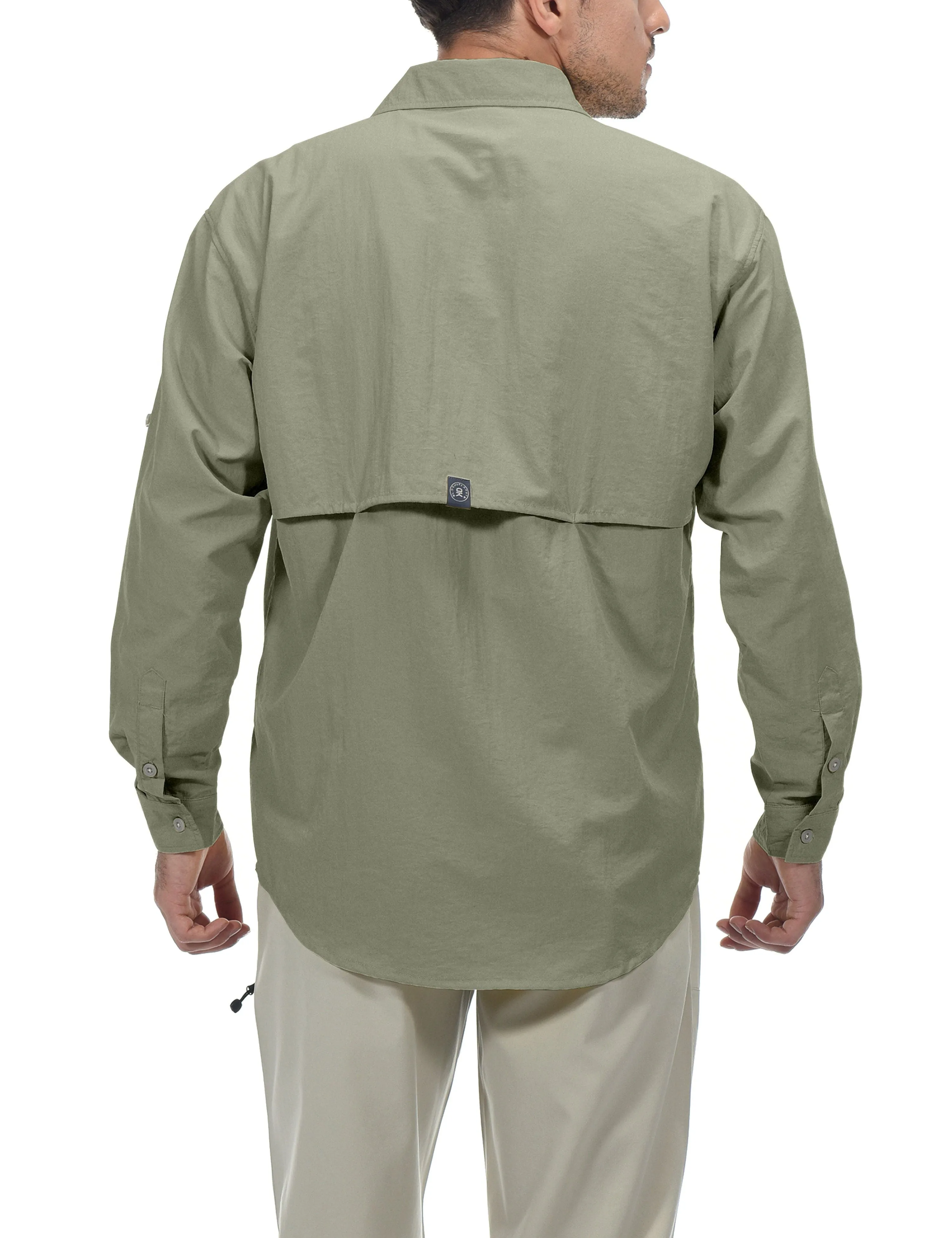 Men's UPF 50  UV Protection Shirt, Long Sleeve Fishing Shirt