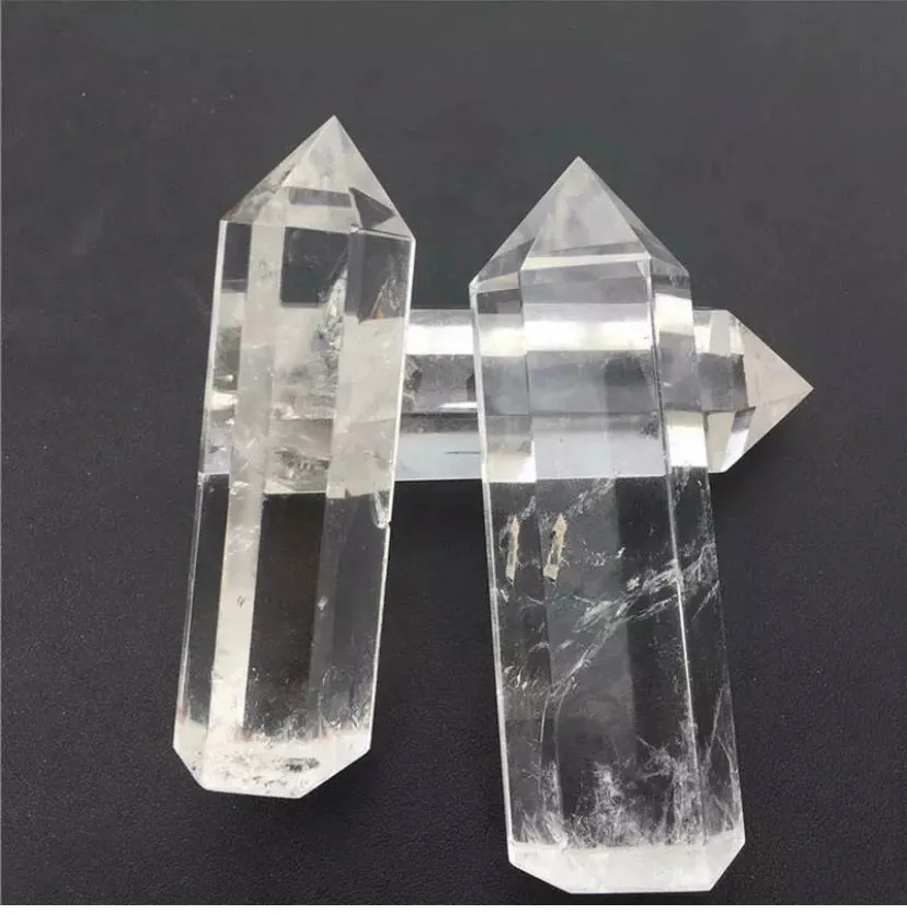 Natural Clear Quartz Crystal  Gemstone Point Wand Rock Stone