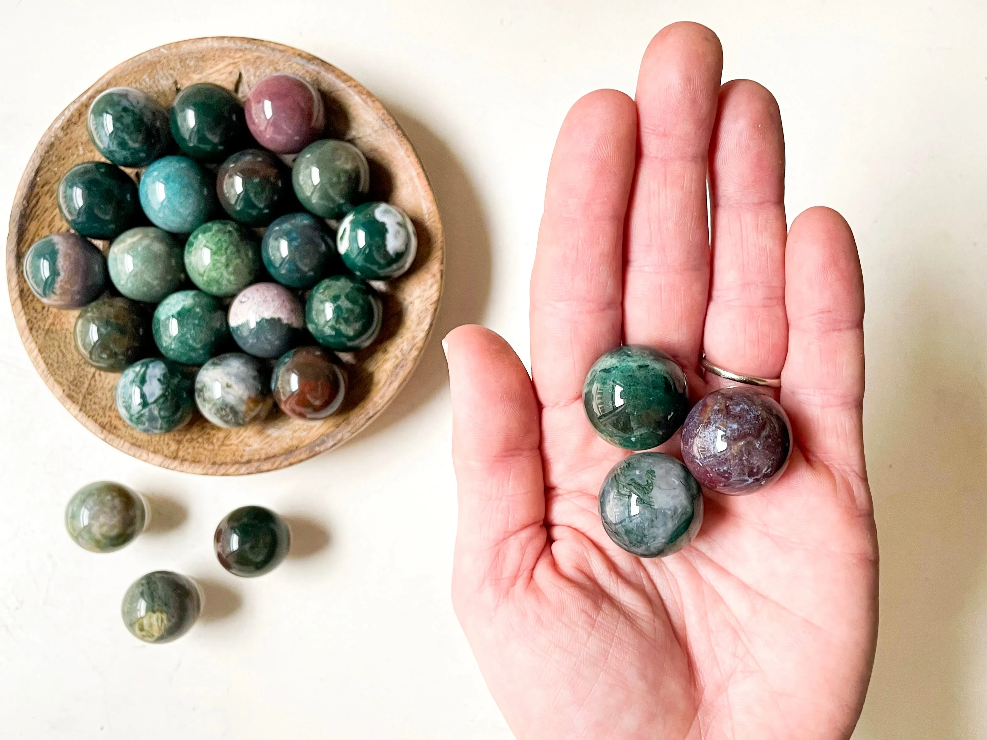 Ocean Jasper Sphere || Marble