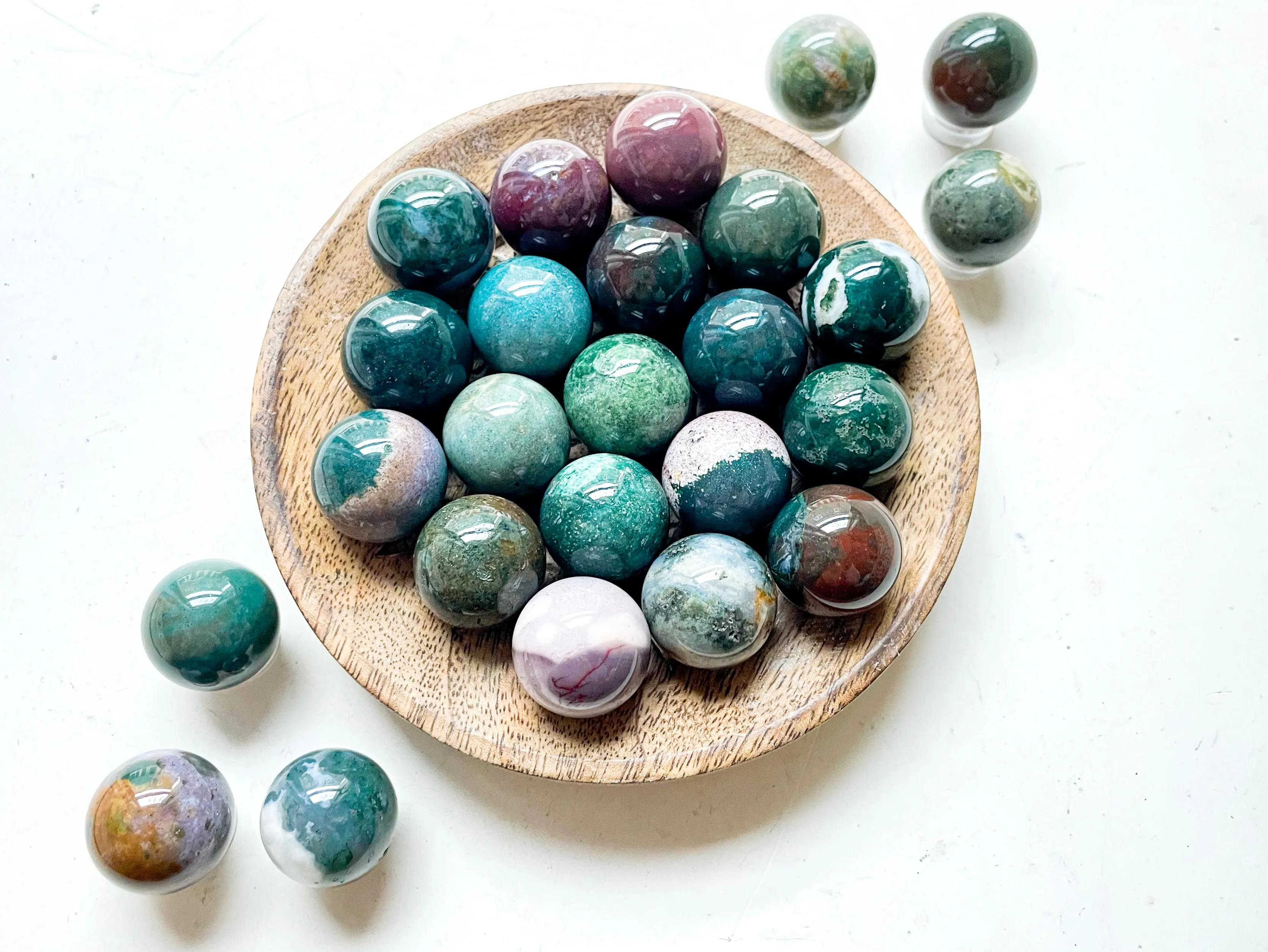 Ocean Jasper Sphere || Marble