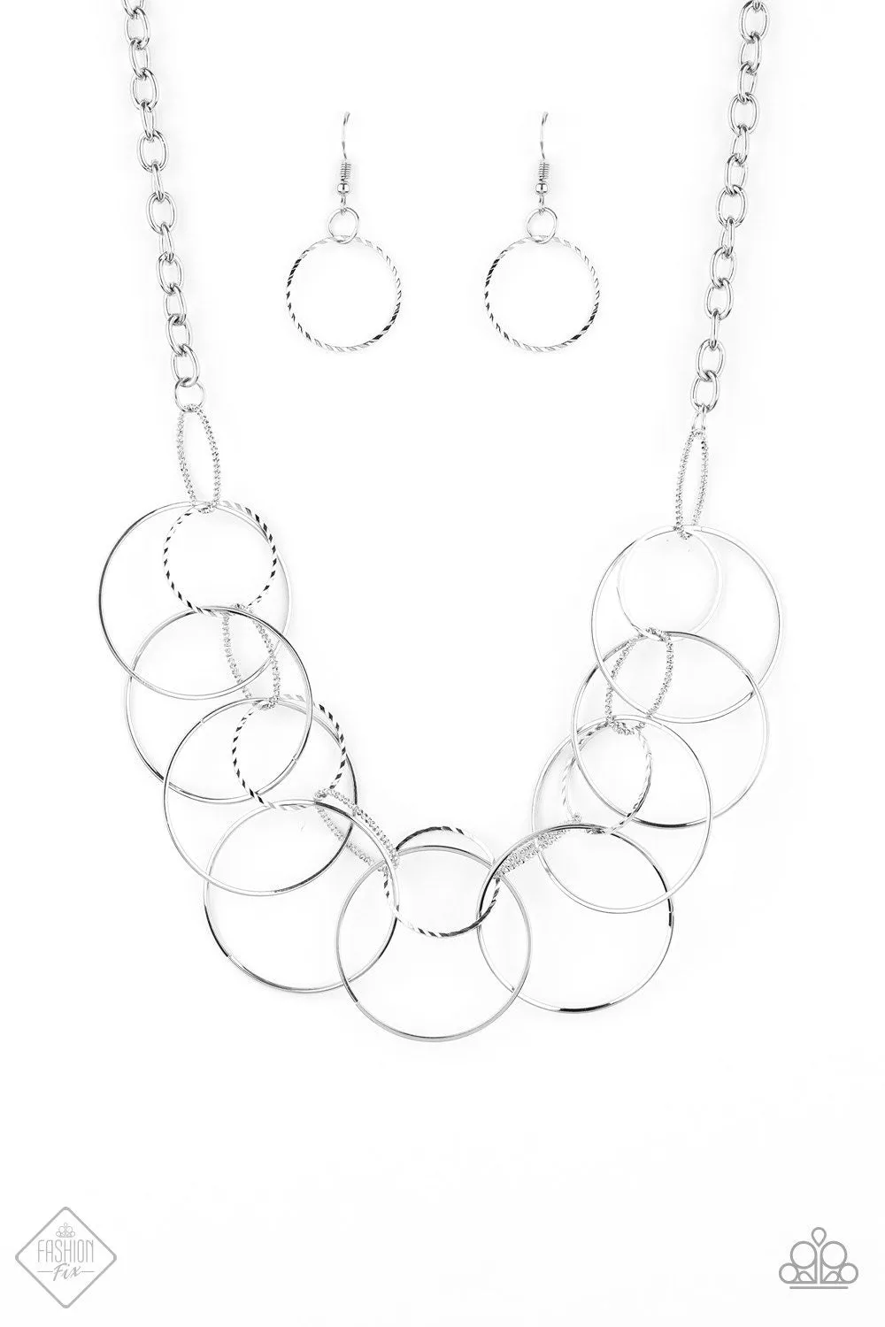 Paparazzi Accessories -Circa de Couture #L666 - Silver Necklace