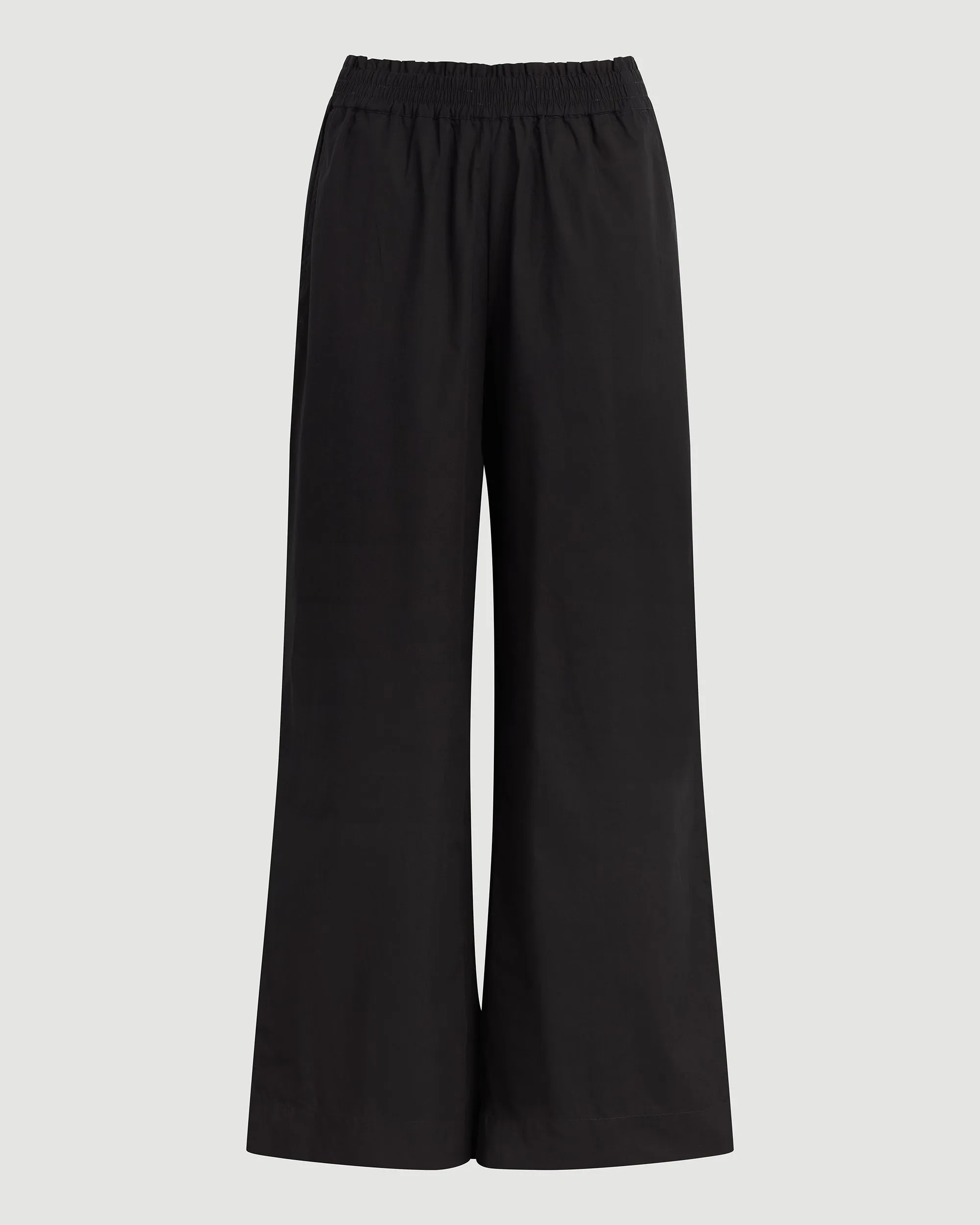 Paula Smocked-Waist Wide Leg Pant