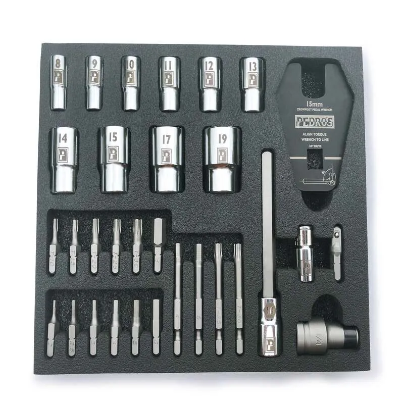 Pedro's Pro Bit & Socket Set - 31 pieces