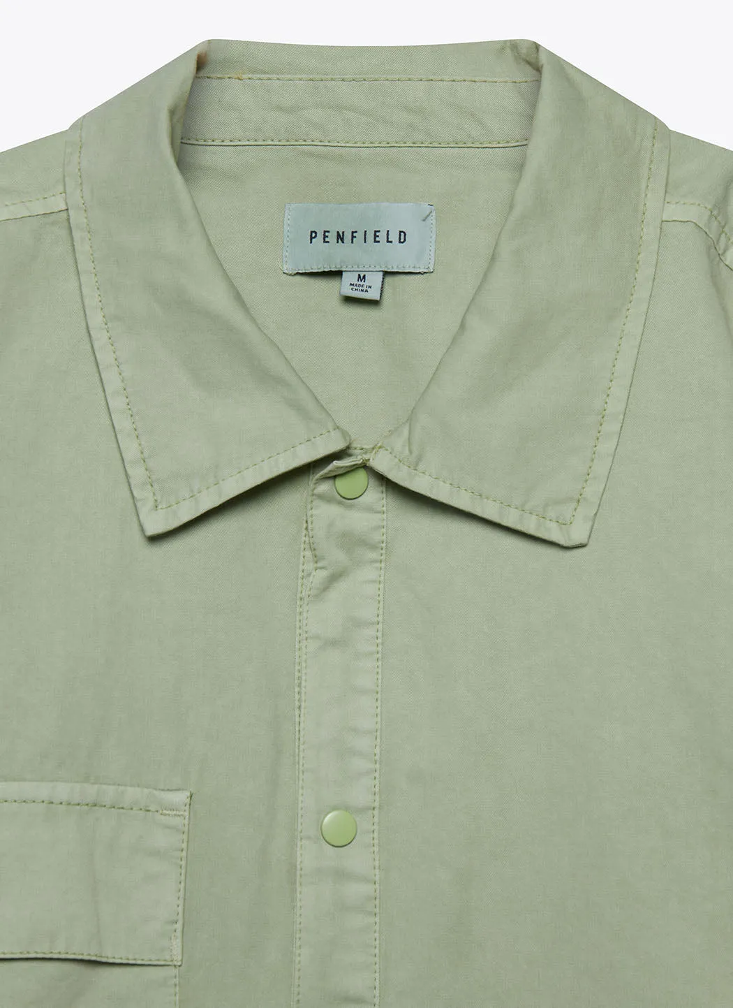 Penfield Blackstone Garment Dye Overshirt _ Dusty Green