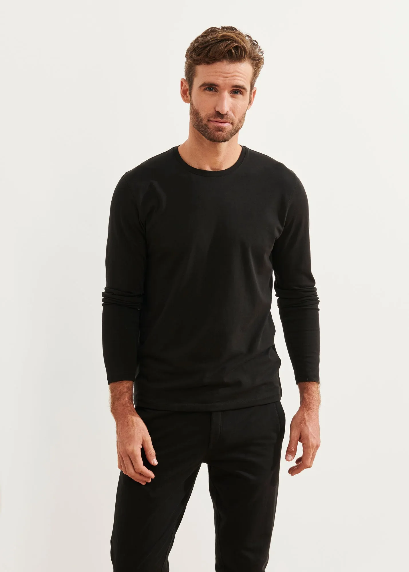 PIMA COTTON STRETCH LONG SLEEVE T-SHIRT