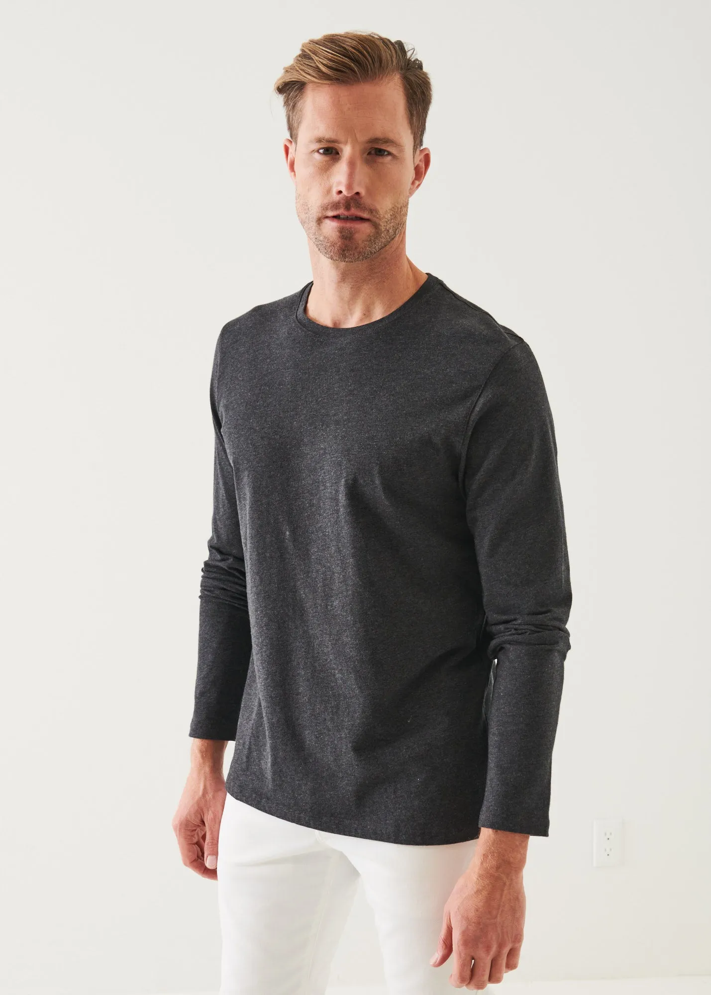 PIMA COTTON STRETCH LONG SLEEVE T-SHIRT