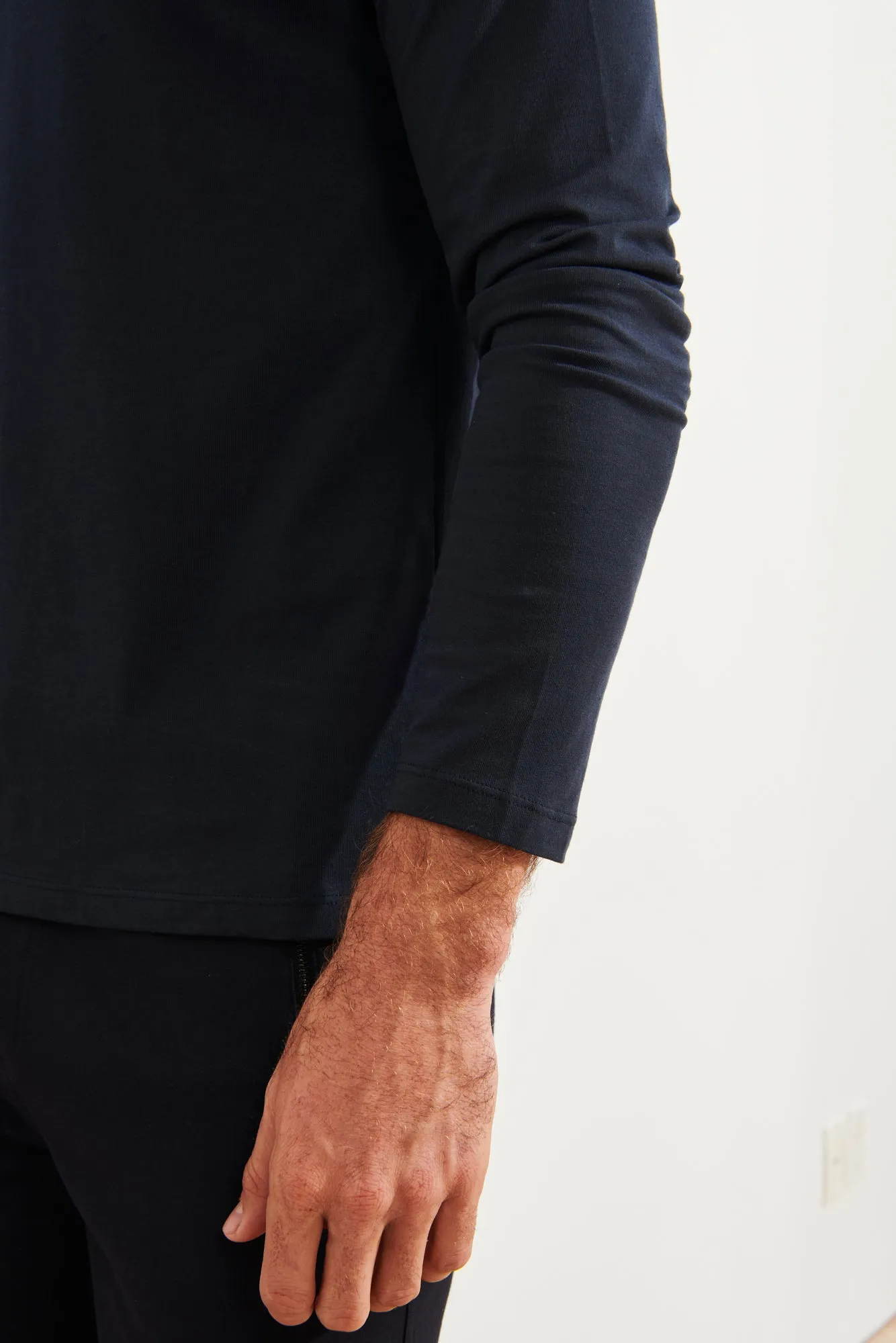 PIMA COTTON STRETCH LONG SLEEVE T-SHIRT