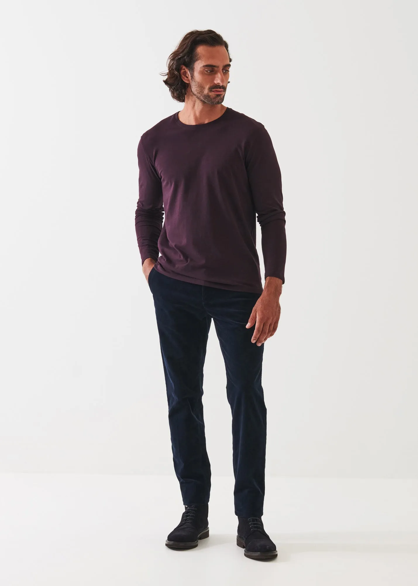 PIMA COTTON STRETCH LONG SLEEVE T-SHIRT