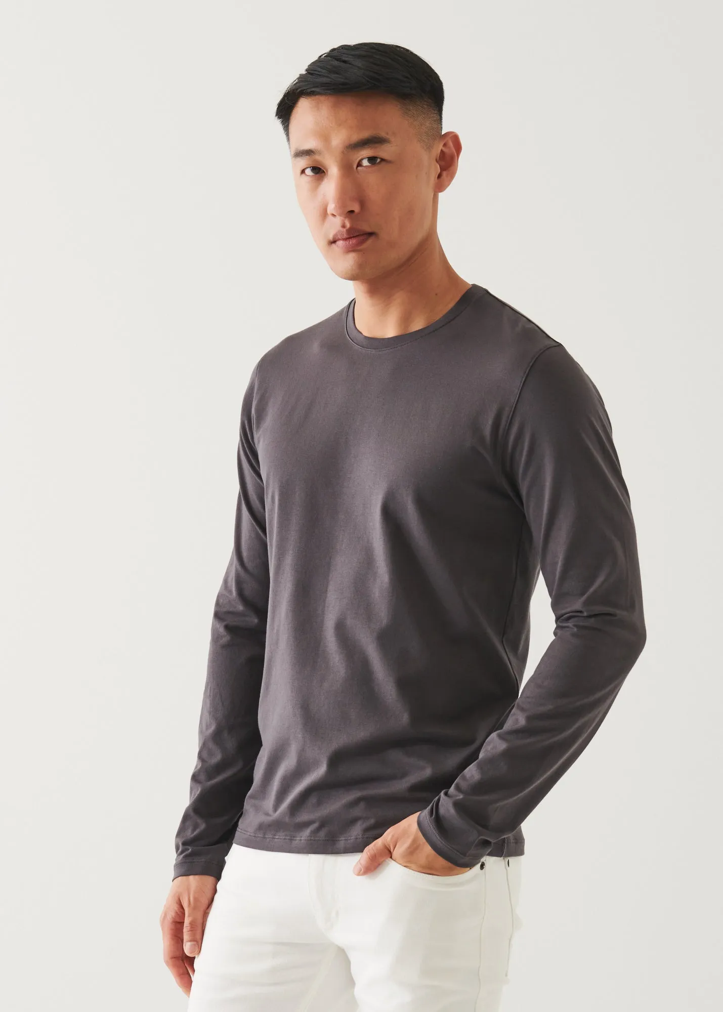 PIMA COTTON STRETCH LONG SLEEVE T-SHIRT