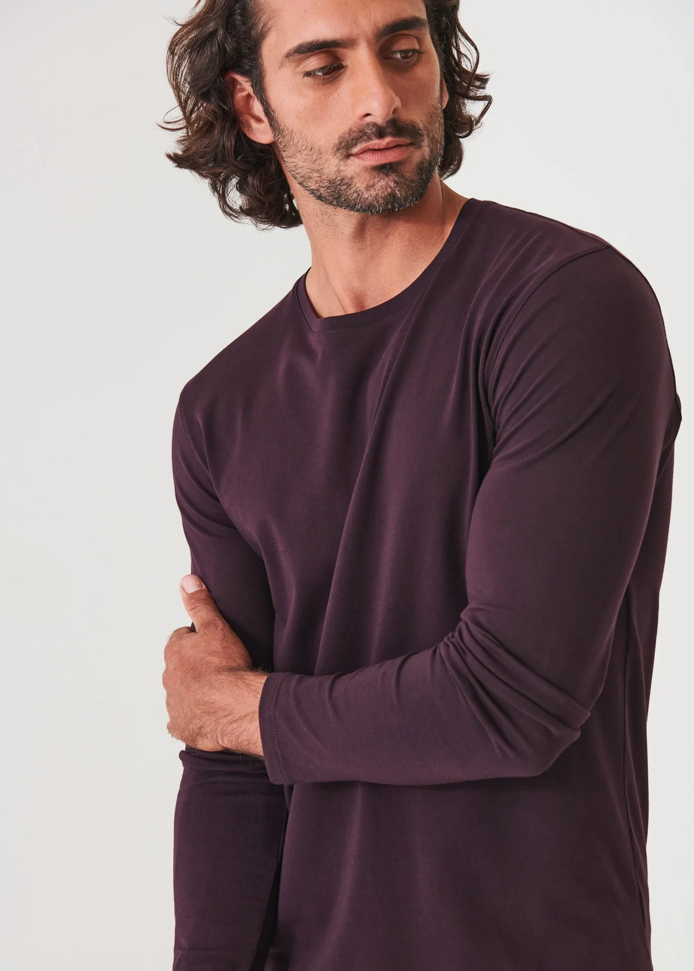 PIMA COTTON STRETCH LONG SLEEVE T-SHIRT