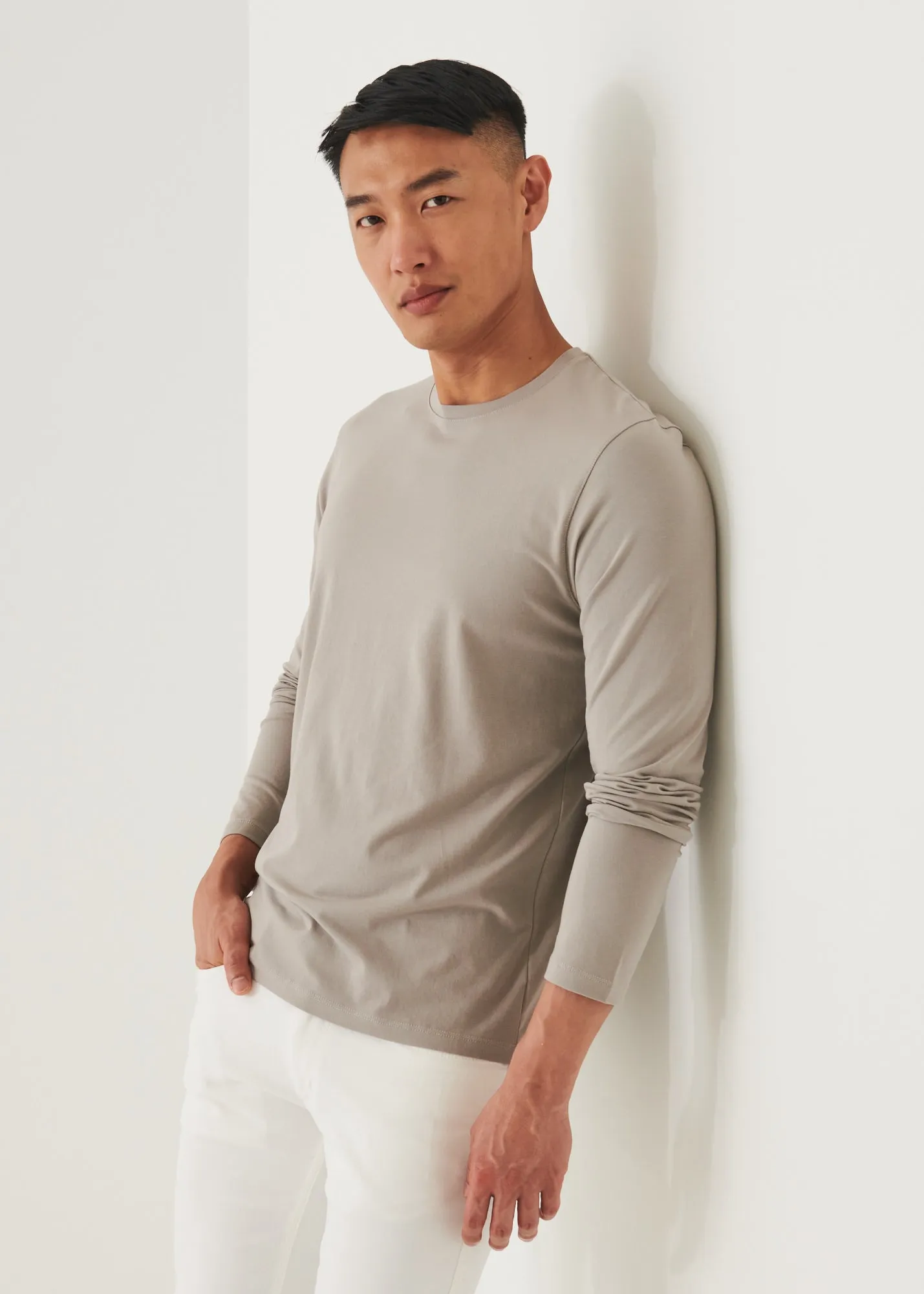 PIMA COTTON STRETCH LONG SLEEVE T-SHIRT