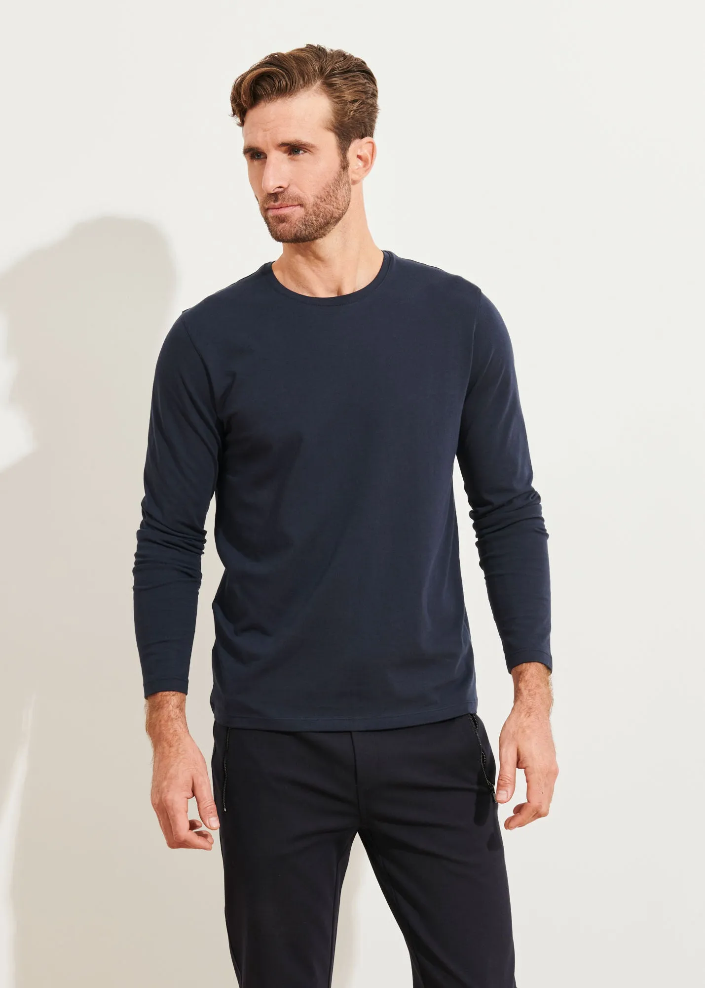 PIMA COTTON STRETCH LONG SLEEVE T-SHIRT