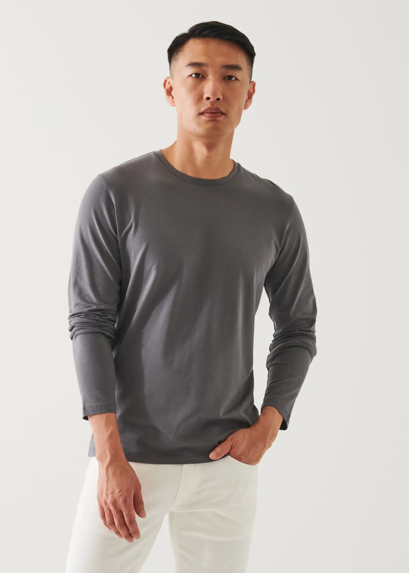 PIMA COTTON STRETCH LONG SLEEVE T-SHIRT