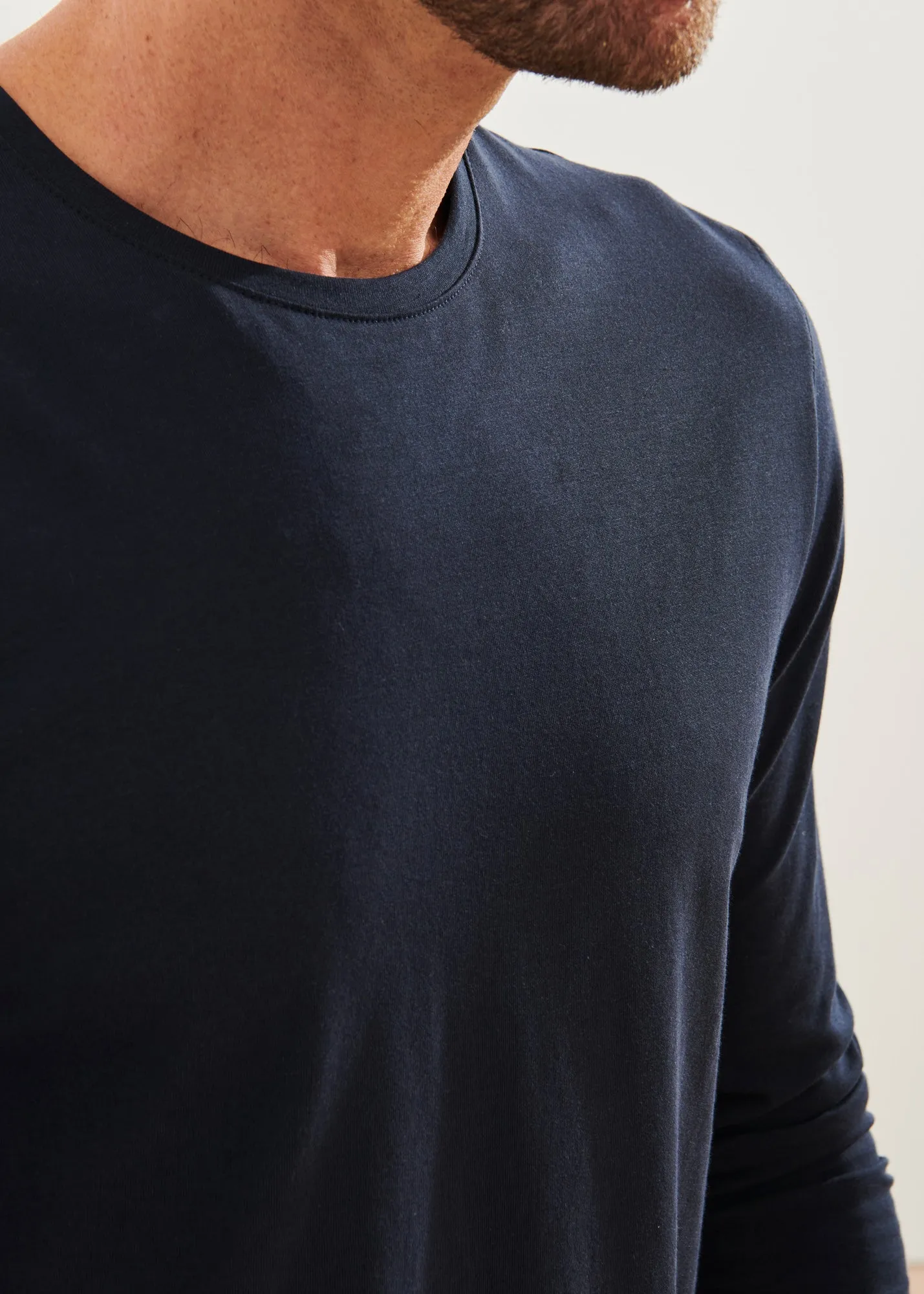 PIMA COTTON STRETCH LONG SLEEVE T-SHIRT