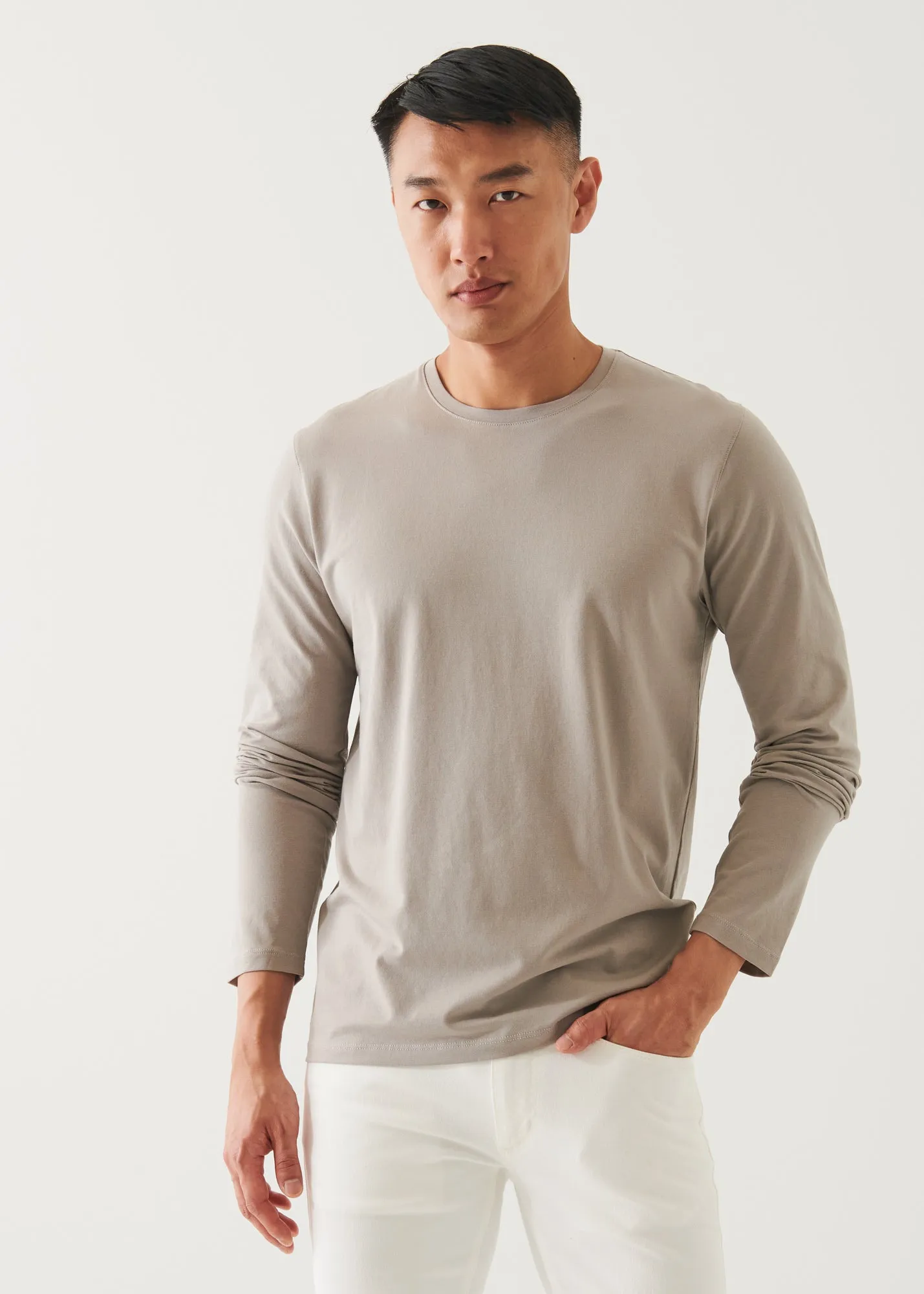 PIMA COTTON STRETCH LONG SLEEVE T-SHIRT