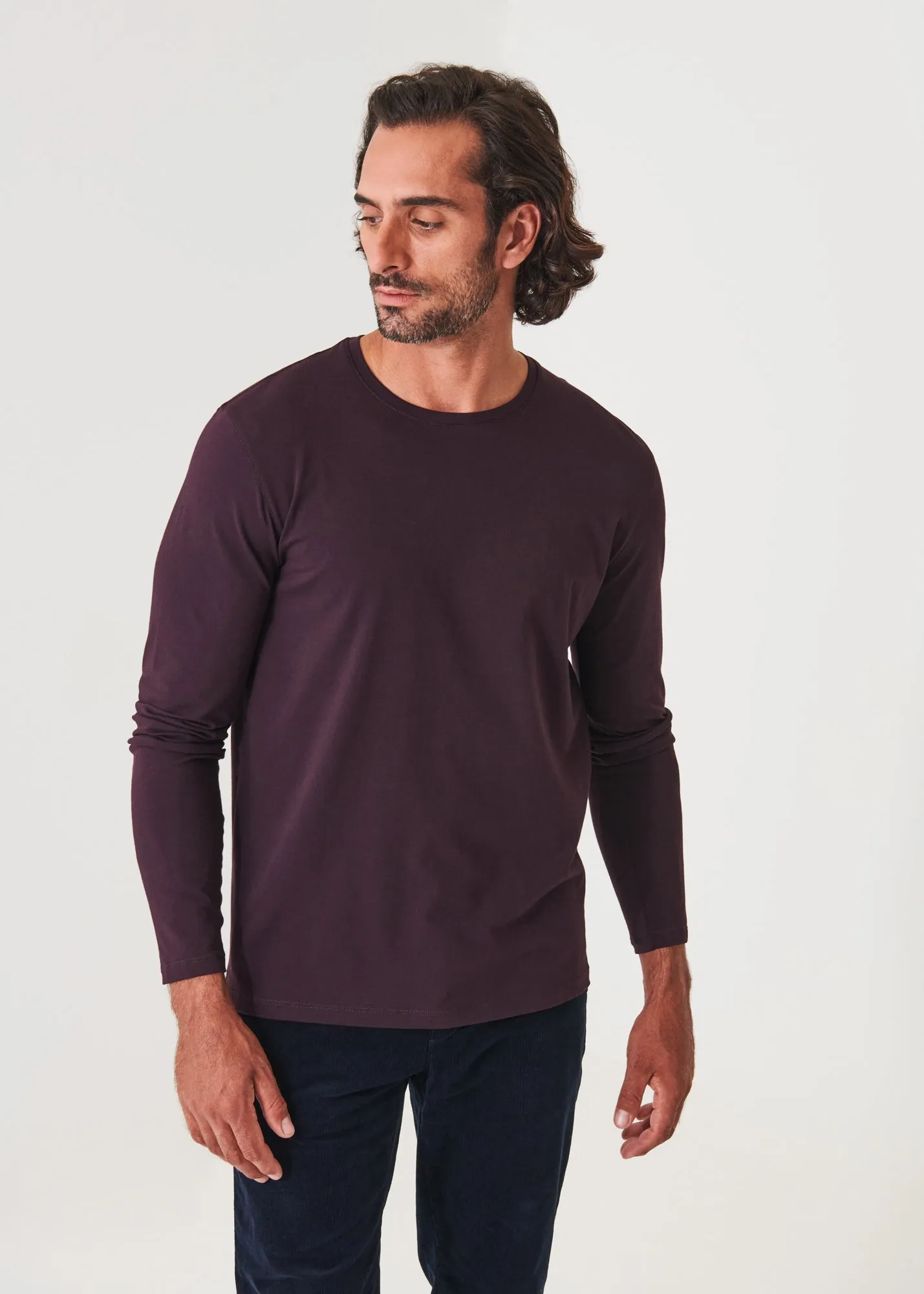 PIMA COTTON STRETCH LONG SLEEVE T-SHIRT