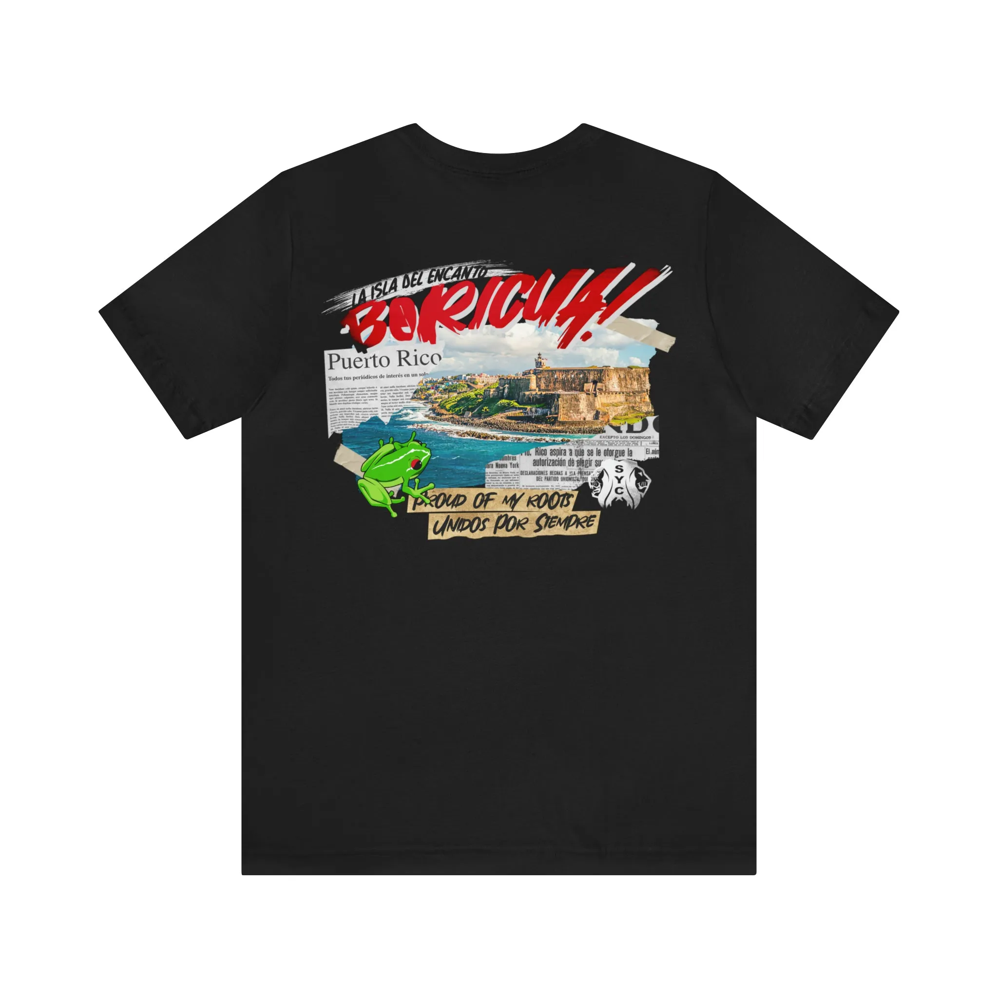 Puerto Rico-  Short Sleeve Tee (BLK)